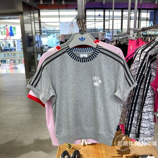 阿迪达斯三叶草女2026夏迪士尼联名纯棉宽松短袖T恤KY8315 KY8316