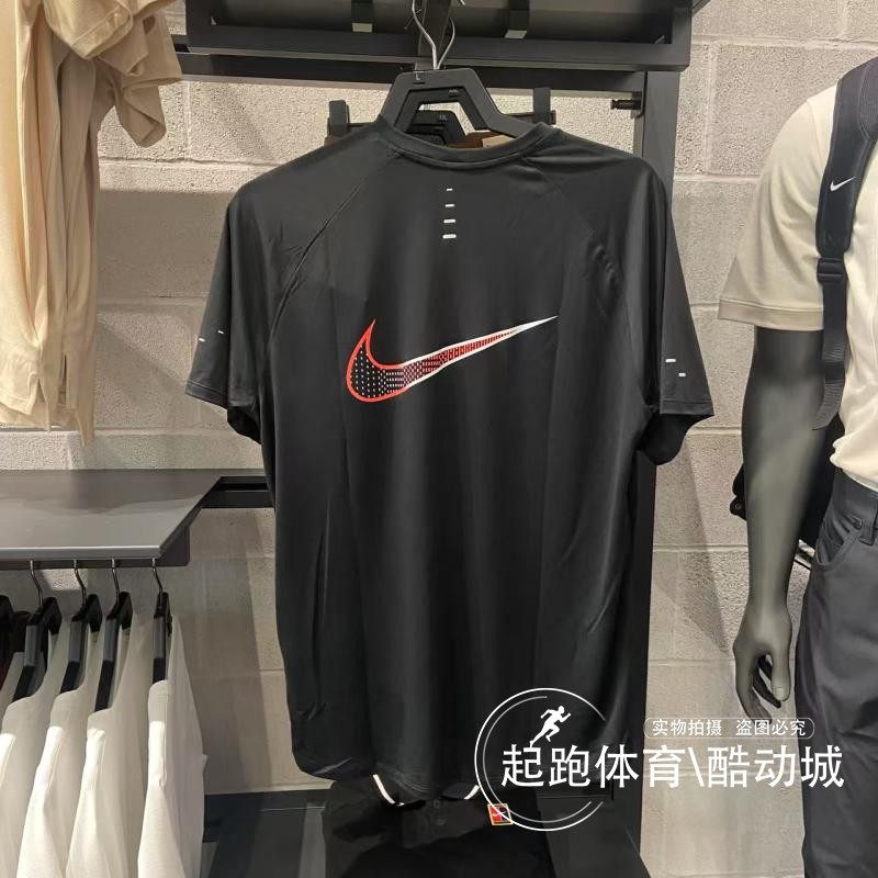 Nike耐克男子短袖2025秋季新款Dri-FIT速干经典大勾运动T恤HV2129