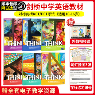 进口 PET考试教材 KET Think 剑桥初中英语 think英语教材 原版 英版 Cambridge Starter Think教材 5级