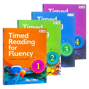 【赠送电子版单词表】进口原版 Timed Reading for Fluency 1/2/3/4级 中小学专项阅读训练 流利阅读计时训练寒暑假英语阅读教材