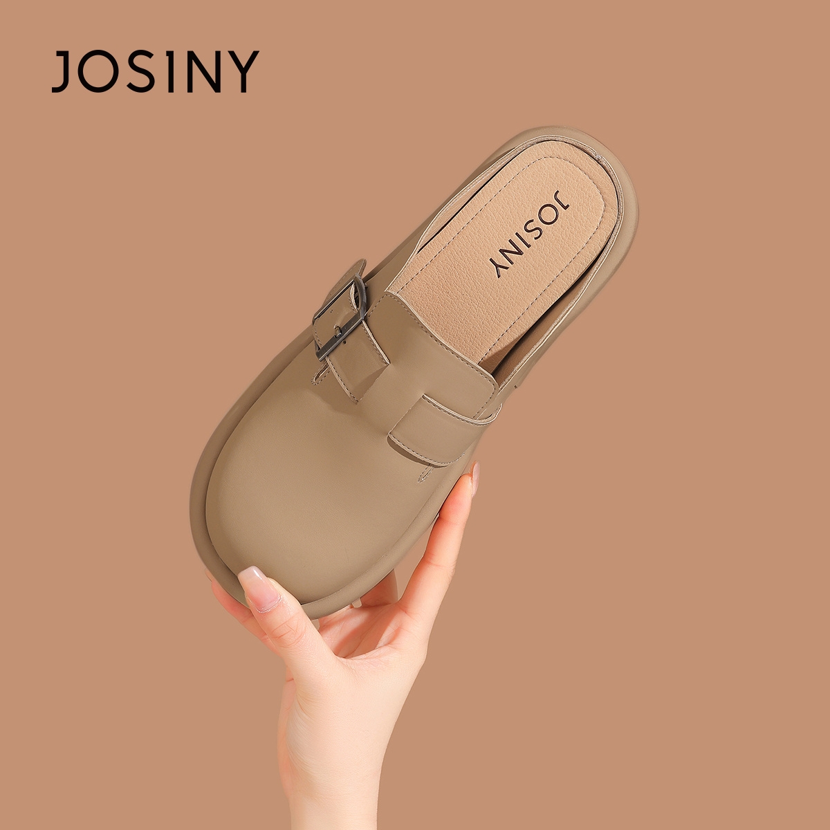 卓诗尼厚底半拖鞋钓鱼勃肯鞋