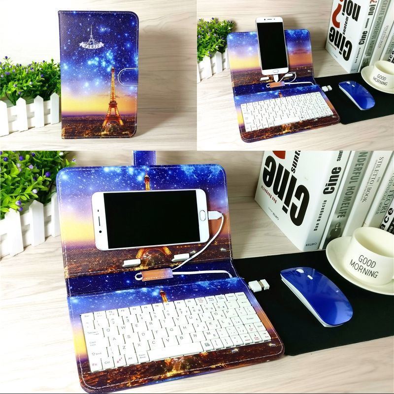 手机键盘练习打字套装平板外设变电脑学生安卓鼠标通用游戏可连接