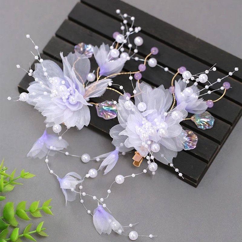 汉服头饰女款古风仙气紫色绢花发夹唐朝古典舞演出发饰古装配饰品,饰品/流行首饰/时尚饰品新,发饰,淘宝优惠券,粉丝福利购,淘宝优惠卷