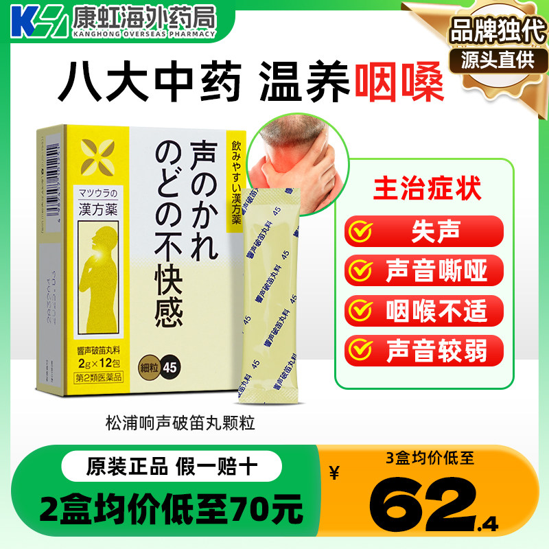 日本治疗嗓子哑声音嘶哑咽喉肿痛喉咙发炎失声药有痰异物感咽喉炎