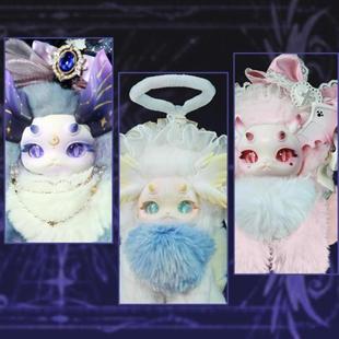 正版猫猫龙幻想生物魔法学院盲盒潮玩毛绒可爱创意礼物兔兔龙二代