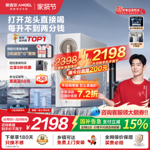 政府补贴安吉尔净水器家用直饮厨房自来水过滤净水机玉龙Pro1200G