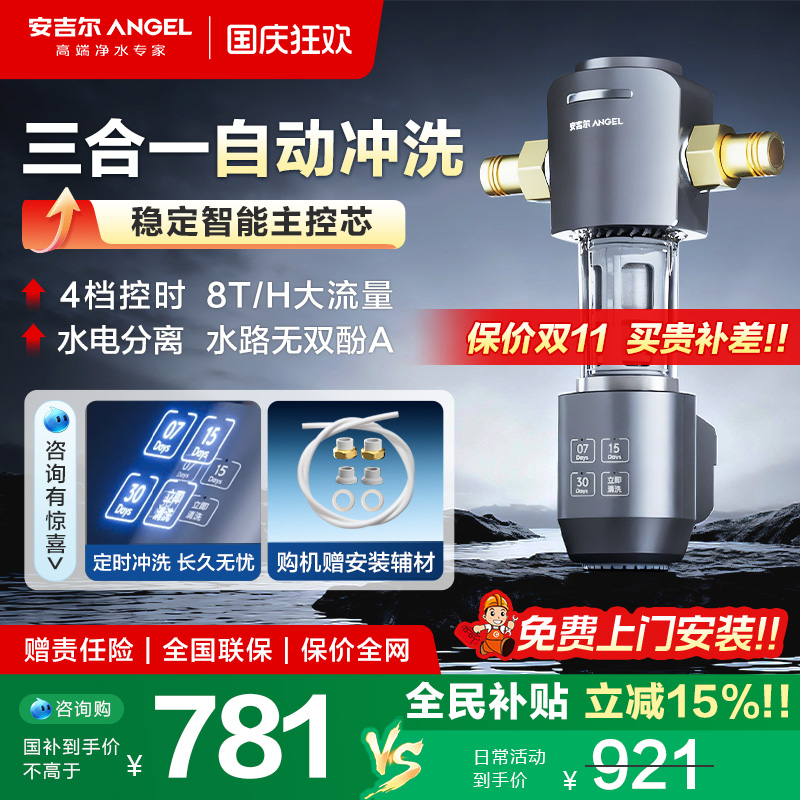 安吉尔智能电自动冲洗前置过滤器