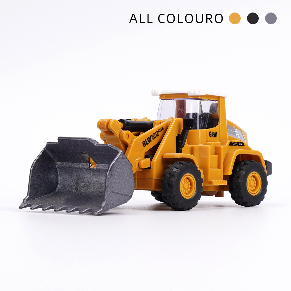 小号迷你合金工程铲车玩具1:70仿真模型推土机小车1-2宝宝3婴儿男