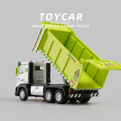 超大号合金惯性工程运输车玩具