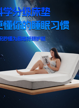 诗享迦多功能智能按摩床垫语音0重力升降遥控AI电动床垫互不打扰