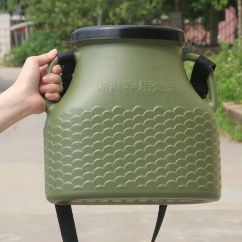 户外塑料鱼篓便携路亚抓鱼活鱼篓网兜装鱼箱鳝鱼黄鳝桶钓鱼小鱼娄