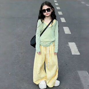 女童超好看春装套装2026新款多巴胺韩系三件套儿童洋气时髦衣服潮