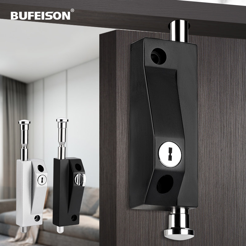 插销锁旋转门锁弹簧插销地插锁木门地锁有框铝合金门锁落地插销锁