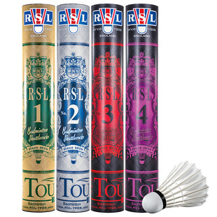 亚狮龙/RSL1号2号3号No.4号  羽毛球飞行稳定耐打比赛用球 一筒装