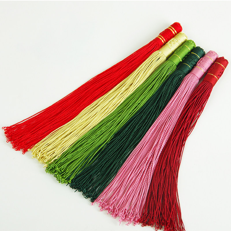 新品圈流苏 古法勾头回笼须流x苏  新款彩金钱手工回龙须 定制定