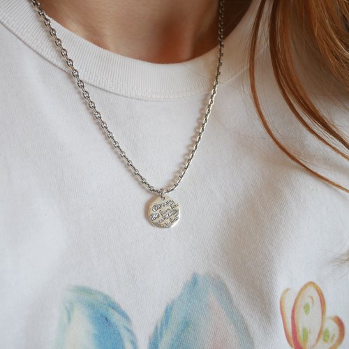 个性休闲925纯银不掉色字母项链