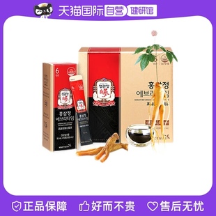 自营 韩国 6年根高丽参人参浓缩液红参滋补饮品10ml 30条