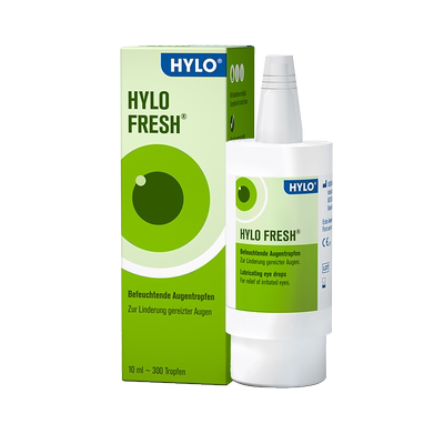 【自营】德国海露FRESH玻璃酸钠滴眼液 眼疲劳眼药水清润补水10ml