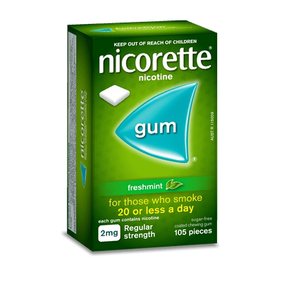 【自营】强生力克雷Nicorette戒烟药戒烟神器戒烟口香糖2mg*105粒