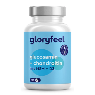 【自营】GloryFeel德国氨糖软骨素加钙MSM氨基葡萄糖护关节120片