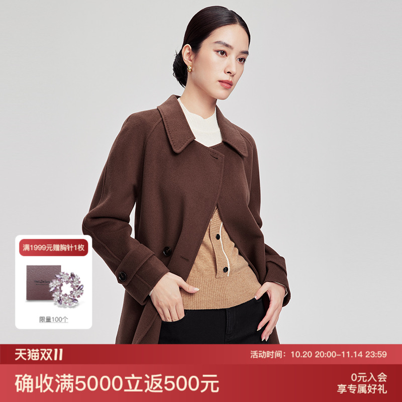 赢智尚独特漂亮初冬厚毛呢外套