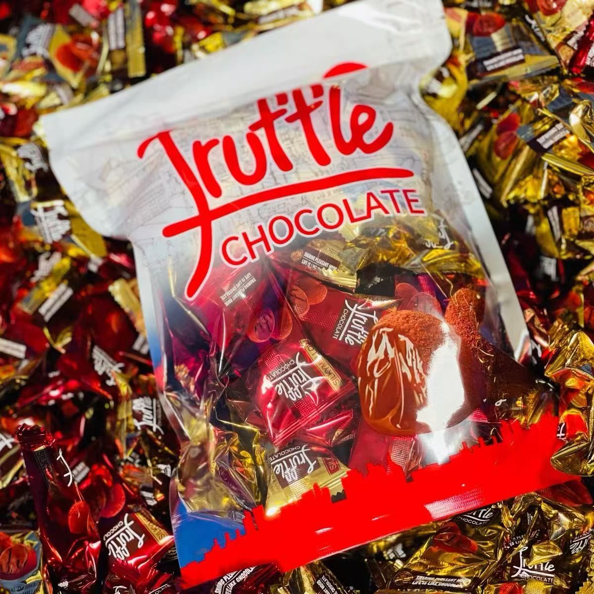 黑松露形巧克力年货礼物网红零食 糖果新年送女友 松露巧克力喜糖