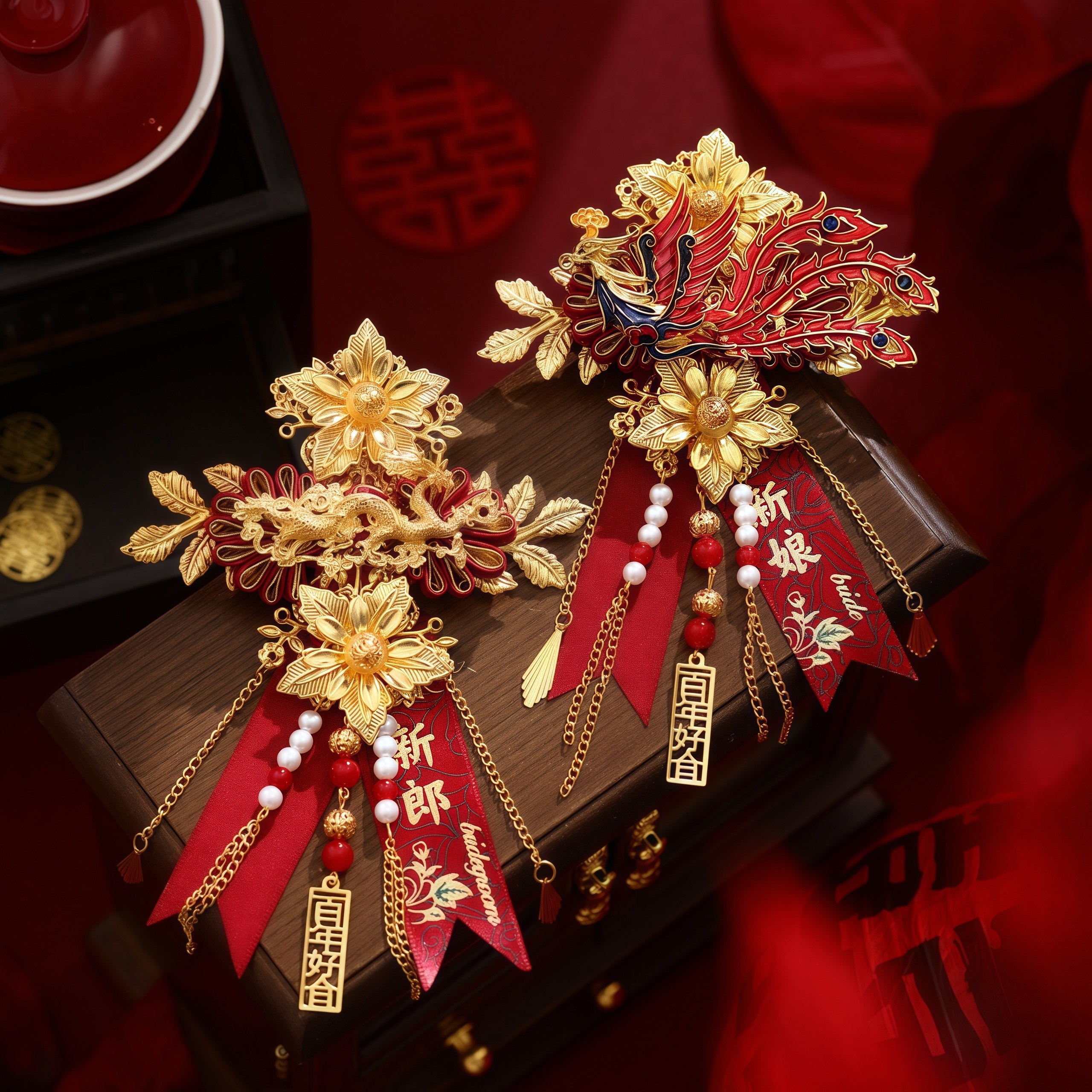 结婚龙凤胸花新郎新娘全套一对高端婚礼胸针别花襟花新婚用品大全,节庆用品/礼品,胸花,淘宝优惠券,粉丝福利购,淘宝优惠卷