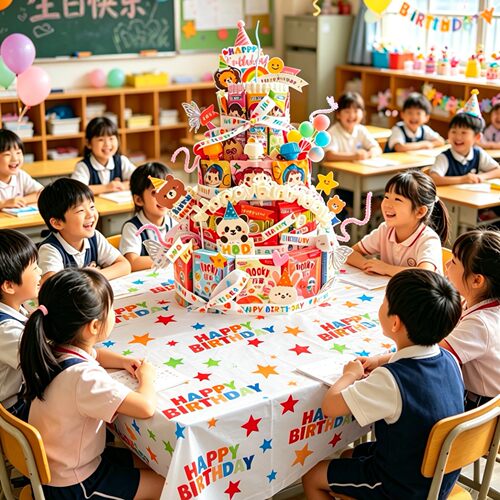 幼儿园生日蛋糕插牌DIY材料包