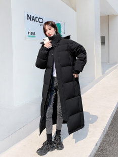 2023年新款 过膝加厚冬季 情侣中戏 羽绒服男女超长款 长款