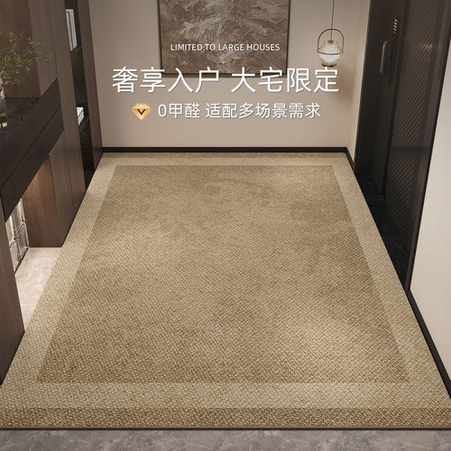 入户门地垫2025新款高级感大门口进门脚垫耐脏免洗防滑可裁剪地毯