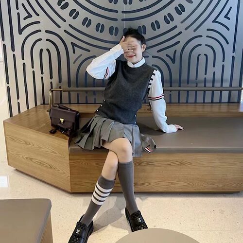 TB羊绒羊毛无袖马甲背心上衣