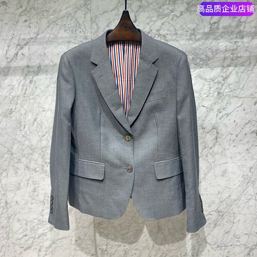 【赠运费险】THHB TB西装外套女收腰显瘦经典款羊毛短款西装外套