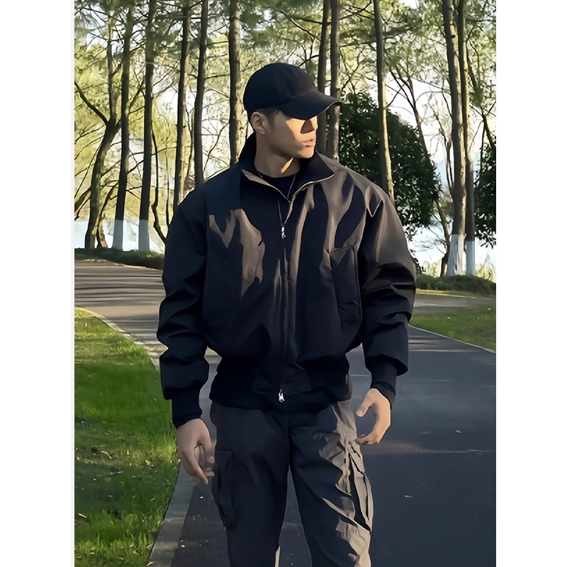 超大码300斤青少年夹克棒球服