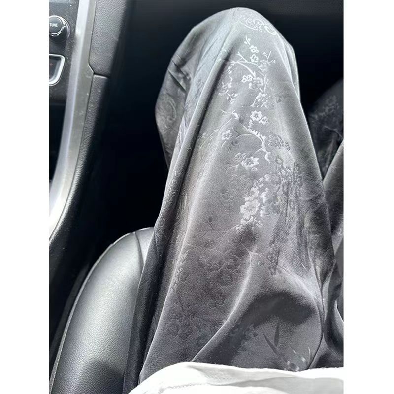 300斤大码男装丝绸缎面休闲裤子