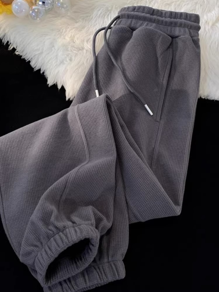 特大码300斤休闲束脚卫裤男春秋