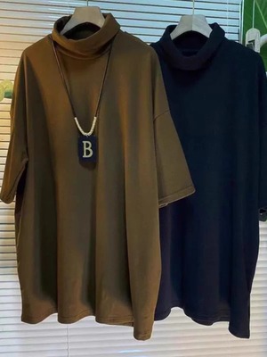 特大码300斤中长款T恤男女春秋