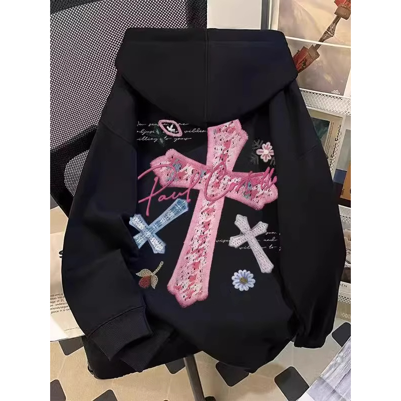 特大码300斤秋冬连帽卫衣男女