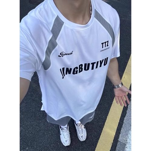 特大码300斤运动t恤短袖男