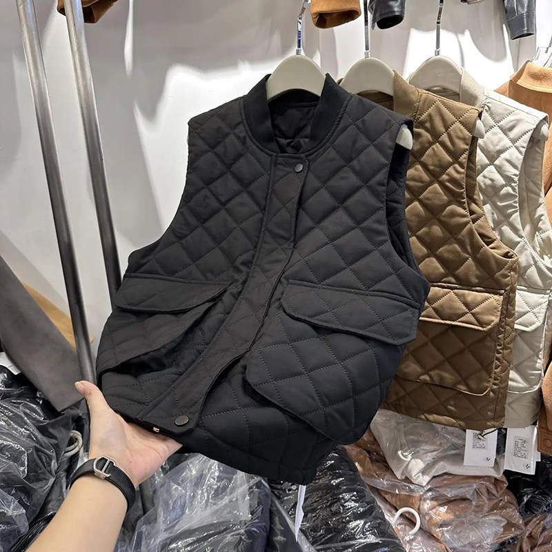 特大码300斤坎肩马甲男女秋冬季设计感坎肩菱格宽松百搭夹棉马夹2,男装,常规马甲,淘宝优惠券,粉丝福利购,淘宝优惠卷
