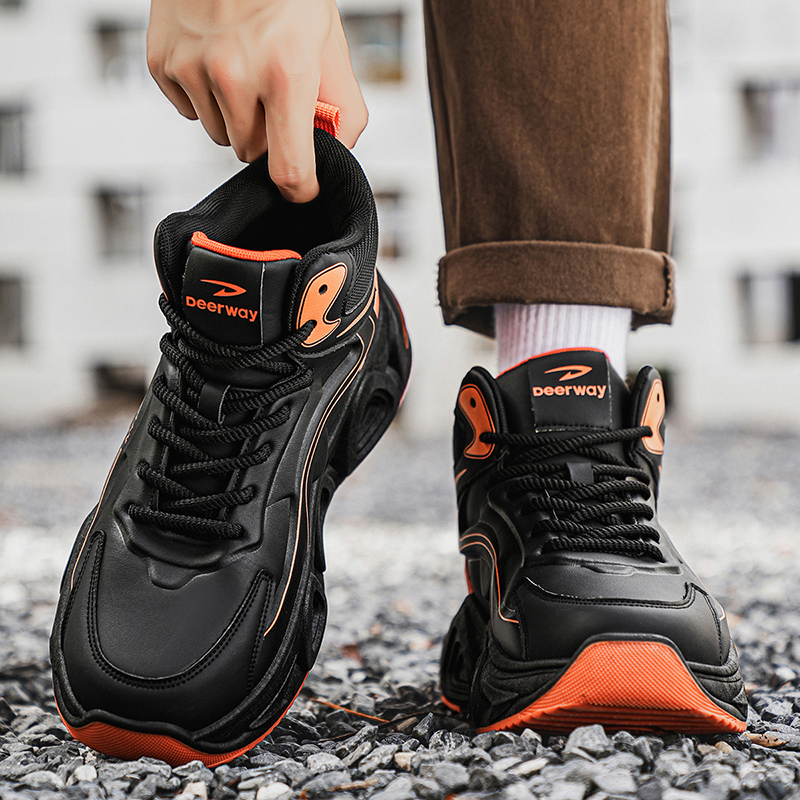 德尔惠男鞋厚底百搭运动鞋男款