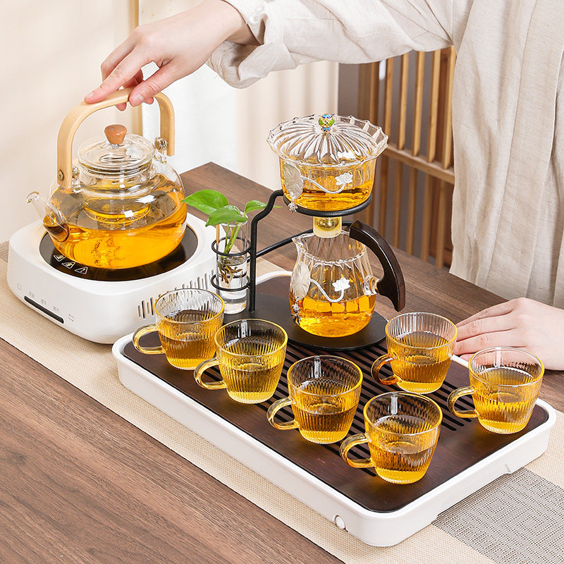 懒人全自动玻璃泡茶器茶具套组家用防烫磁吸泡茶壶办公室功夫茶杯