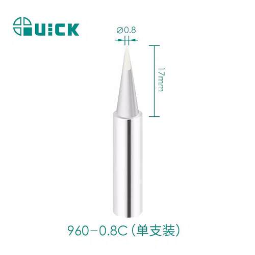 原装QUICK快克969 967 967 236 969A 936A焊台烙铁头960-0.8C焊咀