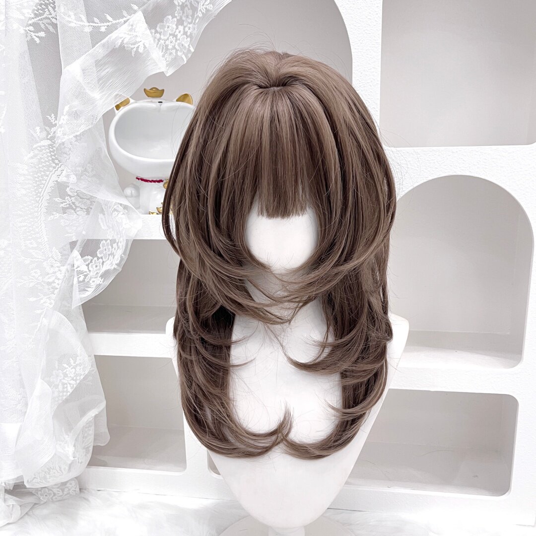 纤韵佳人假发女古早日系Lolita甜妹高层次卷发修颜自然全头套式
