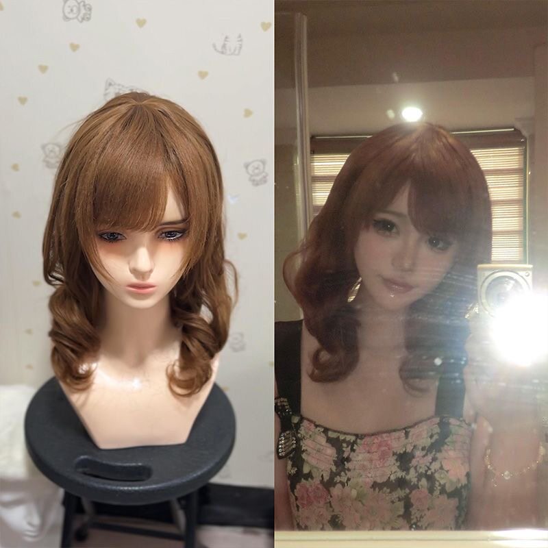 【古早卷卷】Lolita日系锁骨发女甜美双马尾千禧风日常假发全头套