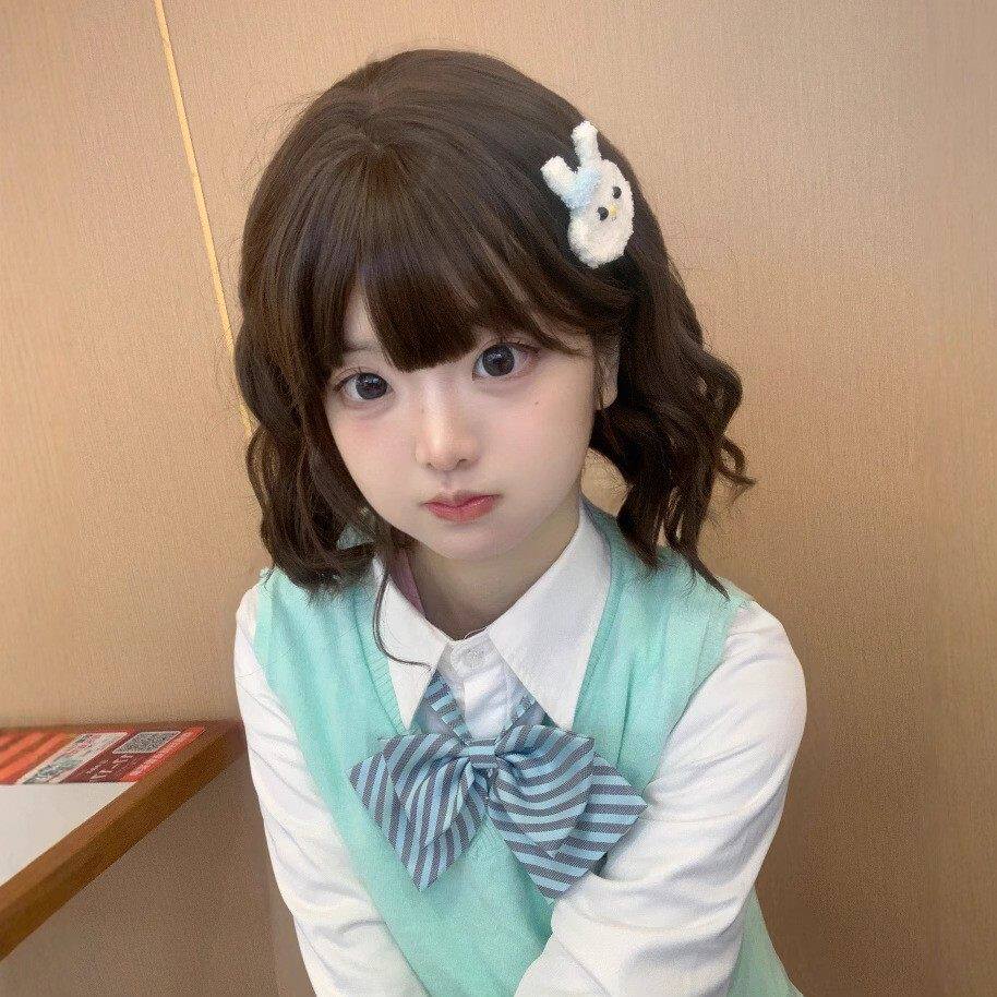 纤韵佳人假发女30cm短发网红lolita自然jk短卷发齐刘海氛围感软妹