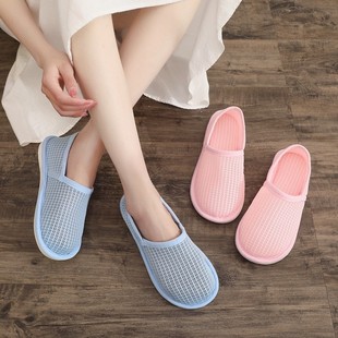 透气网眼防滑 月子鞋 夏季 薄款 7月份689孕产妇夏天包跟软底月子鞋