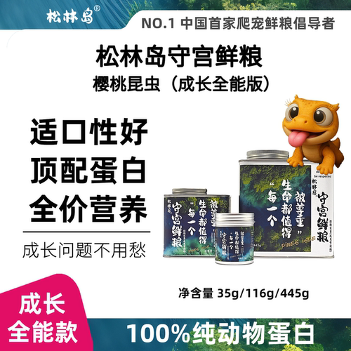 松林岛爬宠果泥R属守宫饲料