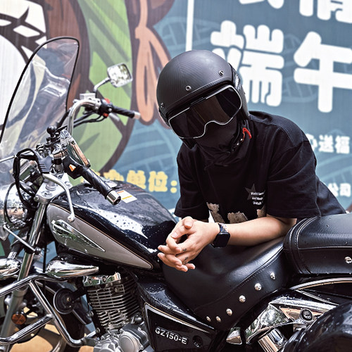 3C认证成人四季通用碳纤维复古盔