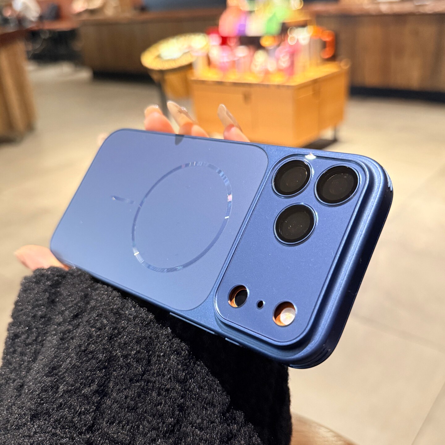 高级感深蓝色适用苹果17手机壳磁吸iPhone17promax新款15pro磨砂16秒变17大视窗镜头膜14情侣全包13保护套Air