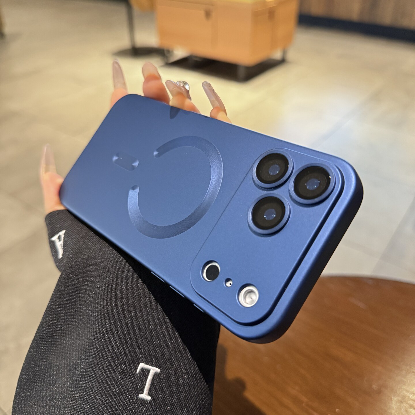 适用iphone17pro手机壳17promax深蓝色硅胶Air软壳15苹果16promax新款14电镀高级12镜头全包plus防摔13保护套